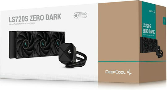 Deepcool LS720 Zero Dark Охлаждане AIO CPU с 3 Вентилатора 120mm