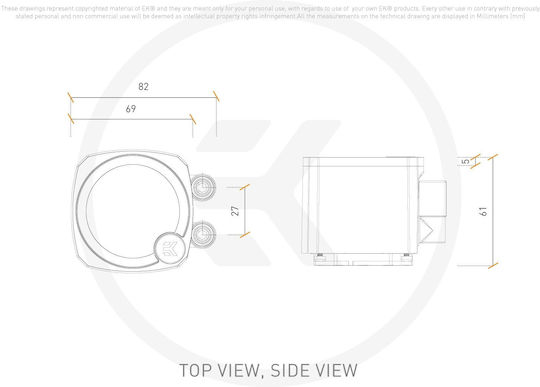 Ekwb EK-Nucleus AIO CR360 Dark Wasserkühlsysteme AIO CPU mit 3 Lüfterabmessung 120mm
