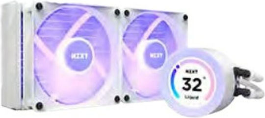 NZXT Kraken 240 Elite RGB Water Cooling AIO CPU With 2 120mm Fans White