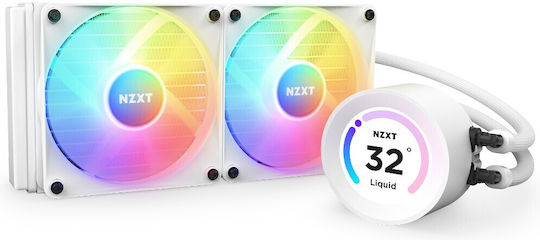NZXT Kraken 240 Elite RGB Water Cooling AIO CPU With 2 120mm Fans White