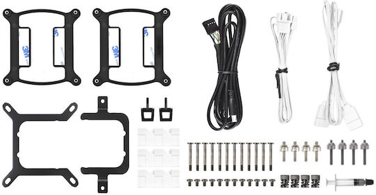 Thermaltake TH420 V2 Ultra Υδρόψυξη AIO CPU με 3 Ανεμιστήρες 140mm και ARGB Φωτισμό Λευκή