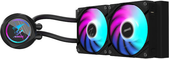Gigabyte AORUS Waterforce II 240 Охлаждане AIO CPU с 2 Вентилатора 120mm и ARGB Осветление