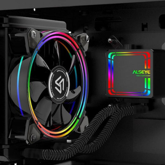 Alseye H120 RGB (v1) CPU Water Cooling Single Fan 120mm for Socket AM4/1200/115x