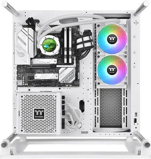 Thermaltake TH240 V2 Ultra v2 Υδρόψυξη AIO CPU με 2 Ανεμιστήρες 120mm και ARGB Φωτισμό Λευκή