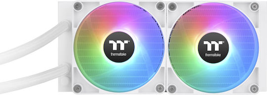 Thermaltake TH240 V2 Ultra v2 Υδρόψυξη AIO CPU με 2 Ανεμιστήρες 120mm και ARGB Φωτισμό Λευκή