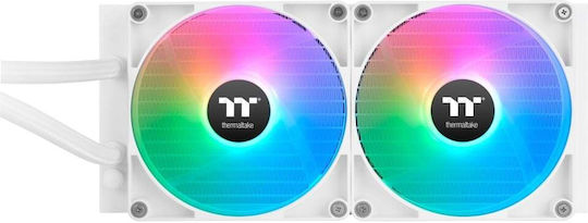 Thermaltake TH280 V2 Ultra Snow Edition v2 Υδρόψυξη AIO CPU με 2 Ανεμιστήρες 140mm και ARGB Φωτισμό Λευκή