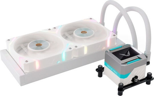 Valkyrie Syn 240 ARGB Υδρόψυξη AIO CPU με 2 Ανεμιστήρες 120mm Λευκή