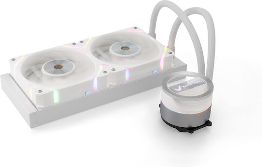 Dragonfang 240 ARGB Water Cooling System AIO CPU with 2 120mm Fans White