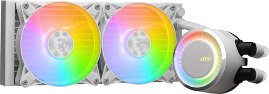 MSI MPG CORELIQUID D240 Охлаждане AIO CPU с 2 Вентилатора 120mm и ARGB Осветление