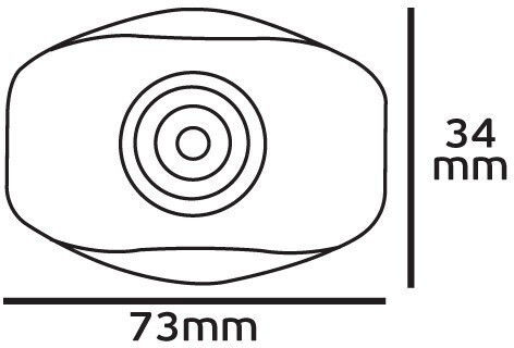 VK Lighting Διακόπτης Ποδός Οβαλ Χρυσό