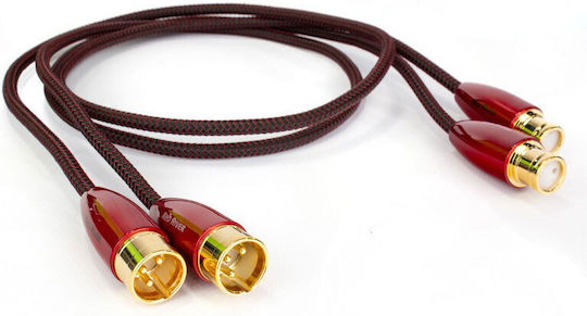Audioquest Red River Cable RCA мъжки - RCA мъжки 0.75м