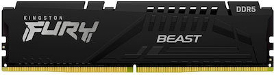 Kingston FURY Beast 32GB DDR5 RAM cu 2 module (2x16GB) și Viteză 6000 pentru Desktop