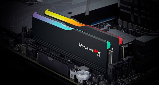 G.Skill Ripjaws M5 RGB 32GB DDR5 RAM cu 2 module (2x16GB) și
