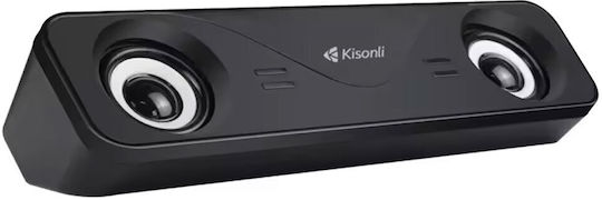 Kisonli Kisonli i-610 Компютърни тонколони 2.0 с мощност 3W в Черен цвят