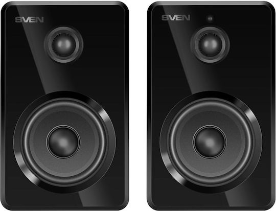 Sven SPS-725 Ασύρματα Ηχεία Υπολογιστή 2.0 με Bluetooth και Ισχύ 50W Μαύρα