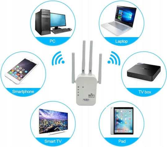 EL142-300M WiFi Extender Single Band (2.4GHz) 300Mbps με 2 Ethernet