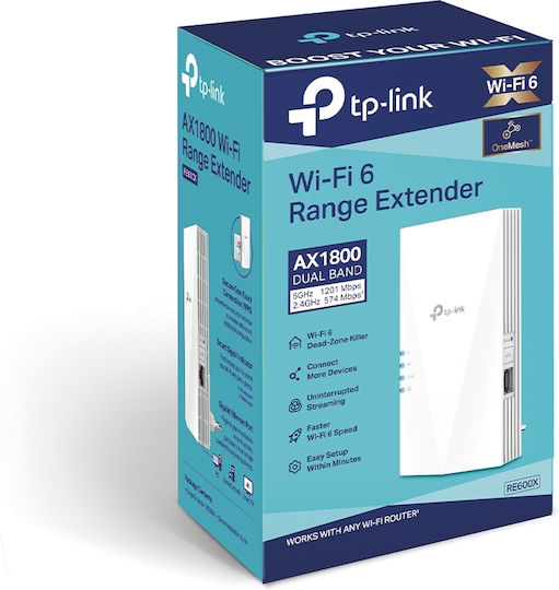 TP-LINK RE600X v1 Mesh WiFi Extender Dualband (2,4 & 5 GHz) 1750Mbps