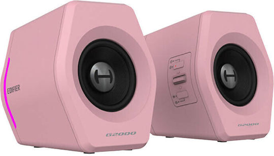 Edifier G2000 RGB 2.0 Wireless Speakers with RGB and Bluetooth 32W Pink