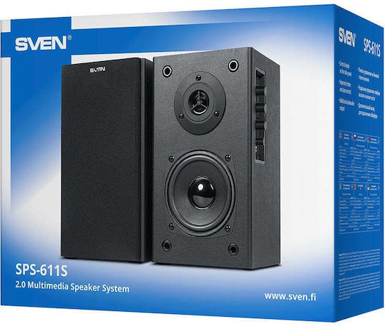 Sven SPS-611S Компютърни тонколони 2.0 с мощност 36W в Черен цвят