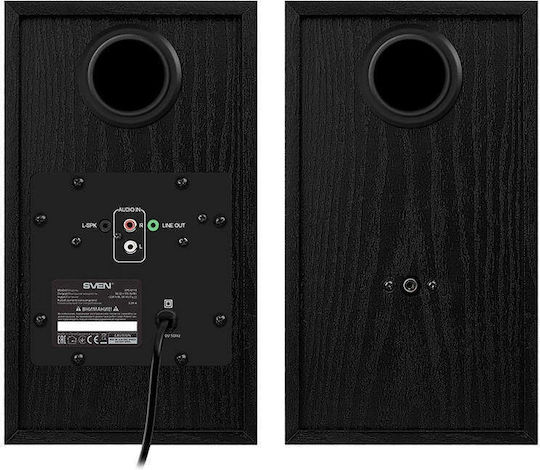 Sven SPS-611S Компютърни тонколони 2.0 с мощност 36W в Черен цвят