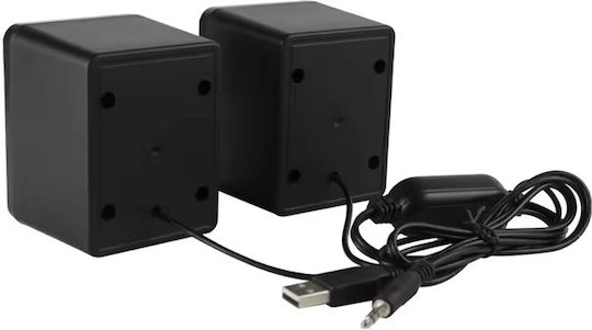 Kisonli L-1030 2.0 Speakers with RGB 2.5W Black