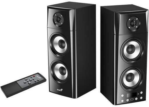 Genius SP-HF2800 BT Ασύρματα Ηχεία Υπολογιστή 2.0 με Bluetooth και Ισχύ 60W Μαύρα