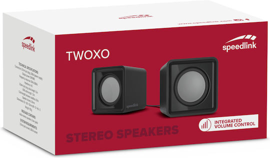 SpeedLink Twoxo Computerlautsprecher 2.0 mit Leistung 5W in Schwarz Farbe