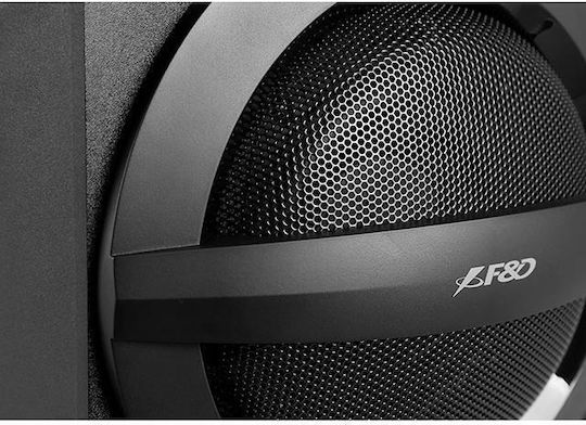 Fenda A140X Безжични компютърни тонколони Компютърни тонколони 2.1 с Bluetooth и мощност 37W в Черен цвят