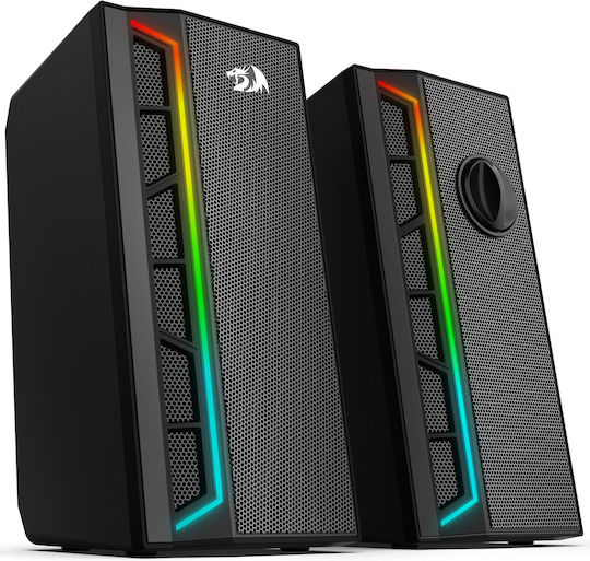 Redragon GS580 Calliope Ηχεία Υπολογιστή 2.0 με RGB Φωτισμό Μαύρα