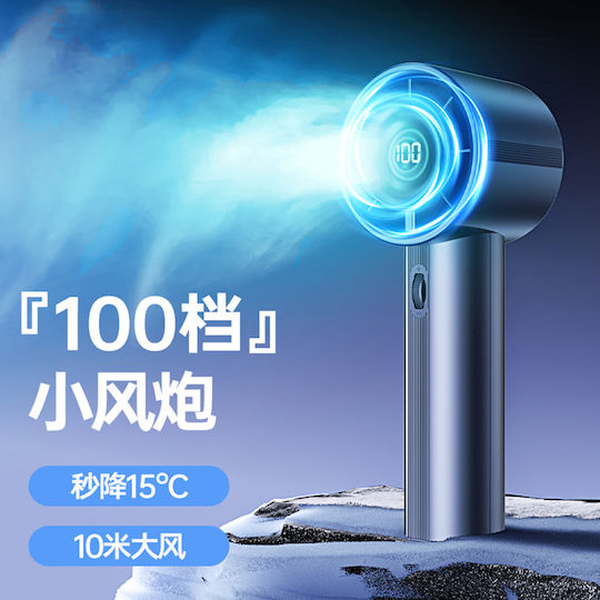 Techsuit Ανεμιστήρας Χειρός Οθόνη Led Mini Hand Fan 10w White