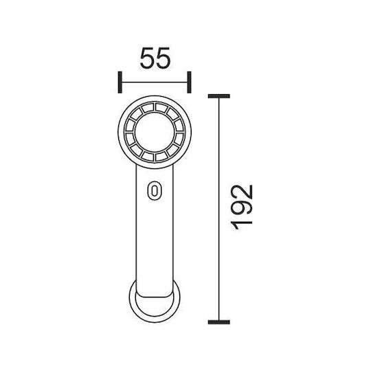 Spot Light Ανεμιστηράκι Χειρός USB Χωρίς Πτερύγια Λευκό 3279