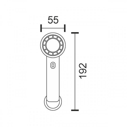 Spot Light Ανεμιστηράκι Χειρός USB Χωρίς Πτερύγια Λευκό 3279