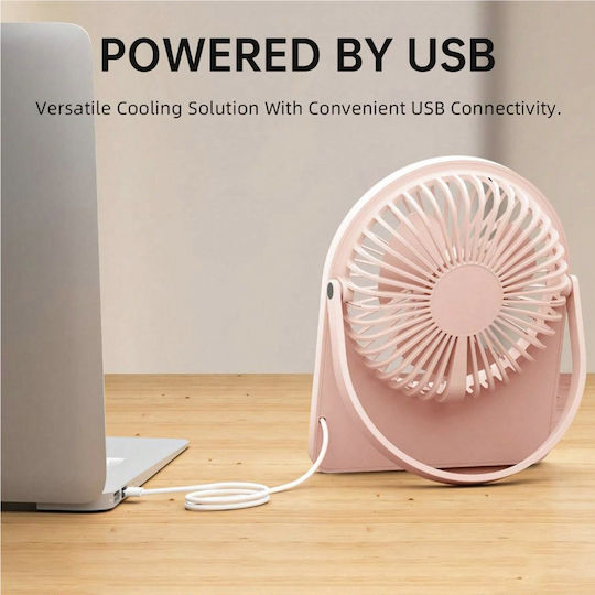 Techsuit Mini Fan Ct-108 Portable Rechargeable Usb Blue