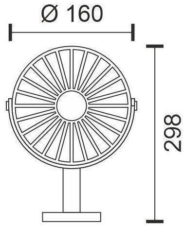 Spot Light Ανεμιστηράκι USB Αναδιπλούμενο 2W Μαύρο 3275