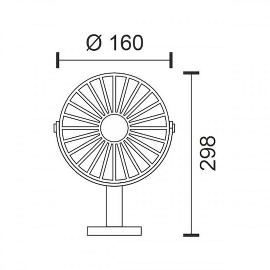 Spot Light Ανεμιστηράκι USB Αναδιπλούμενο 2W Μαύρο 3275