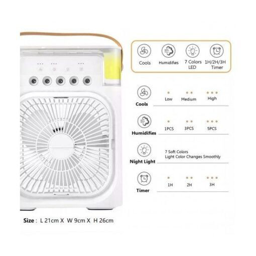 Φορητό Air Cooler Fan 3 Ταχυτήτων 10w Ψεκασμό – Πράσινο