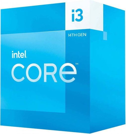 Intel Core i3 14100 3.5GHz Procesor cu 4 nuclee pentru Socket 1700 cu Casetă și Cooler
