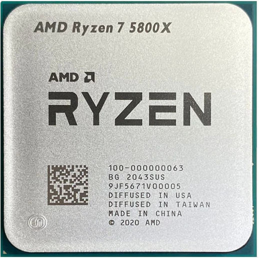AMD Ryzen 7 5800X 3.8GHz Processor 8 Core for Socket AM4 Tray