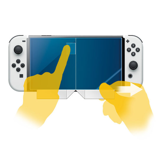 Hori Blue Light Screen Filter Protector de ecran pentru Comutator OLED de culoare Transparent