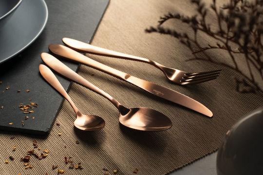 Berlinger Haus Satin Line Cutlery Set Rose Gold Collection 24pcs