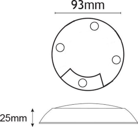 Aca LED Πλακέτα 12V 2.6W 1τμχ HI2451LNW