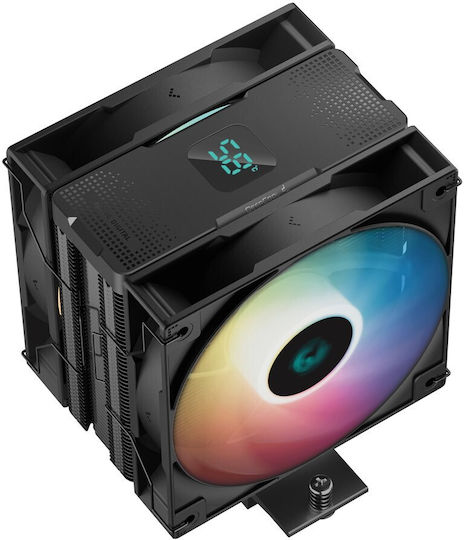 Deepcool AG400 Digital Plus Ψύκτρα Επεξεργαστή για Socket AM4/AM5/1200/115x/1700 με ARGB Φωτισμό