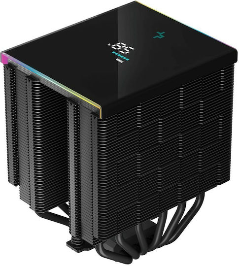 Deepcool AK620 Digital Ψύκτρα Επεξεργαστή Διπλού Ανεμιστήρα για Socket AM4/AM5/1200/115x/1700 με ARGB Φωτισμό