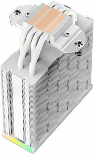 Deepcool AK400 Digital WH CPU Cooling Fan with ARGB for AM4/AM5/1200/115x/1700 Socket White