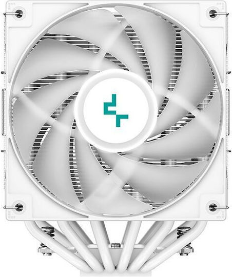 Deepcool AG620 WH ARGB Ψύκτρα Επεξεργαστή Διπλού Ανεμιστήρα για Socket AM4/AM5/1200/115x/1700 Λευκή