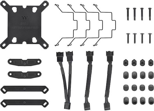 Thermaltake Toughair 710 Ψύκτρα Επεξεργαστή για Socket AM4/AM5/1200/115x/1700 Γκρι