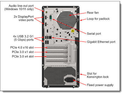 Lenovo ThinkSystem ST50 V2 (Xeon E-2324G/16GB DDR4/1TB HDD + 1TB HDD/Intel UHD Graphics P750/PSU 500W/No OS)