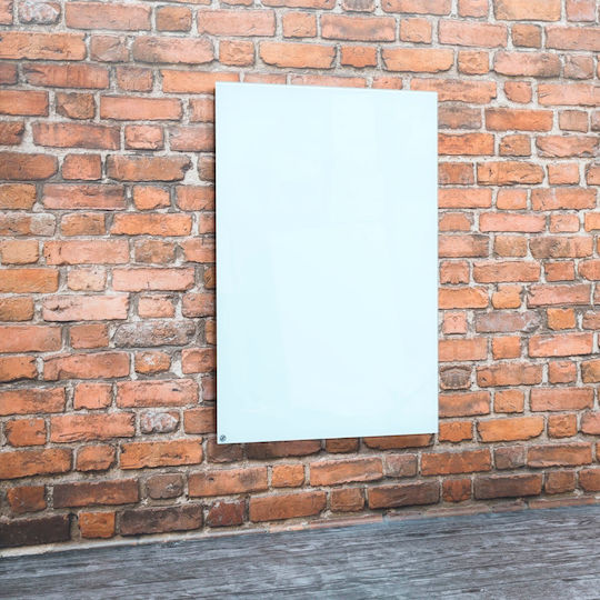 Panou de încălzire cu infraroșu Greenie 60x90cm 600w Sticlă Albă Garanție 5 Ani 11-15m2 Pgw600