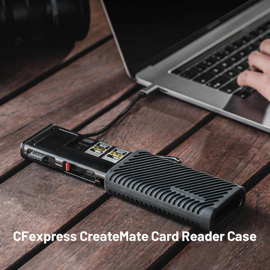 Pgytech Createmate Cfexpress Type A/sd Card Reader Case Black