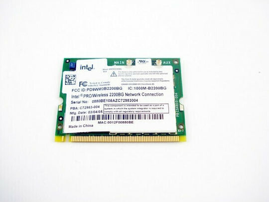 Intel PRO/Wireless 2200BG